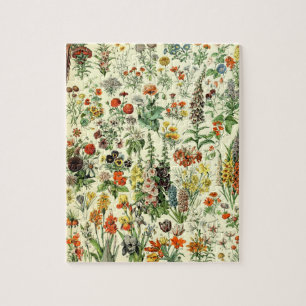 Vintage Blume Alte Illustration Kunst Puzzle