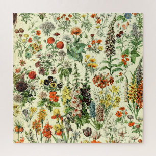 Vintage Blume Alte Illustration Kunst Puzzle