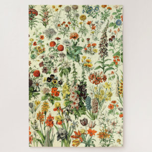 Vintage Blume Alte Illustration Kunst Puzzle