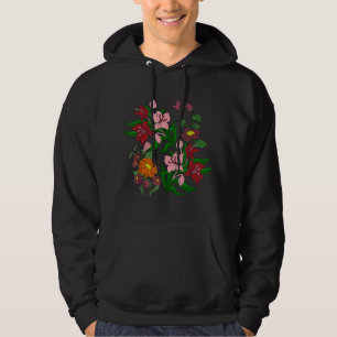 Vintage Blume Blüten Garten Wildblume Florenz Hoodie