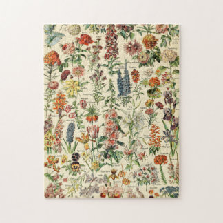 Vintage Blume Botanische Blumendiagramme Puzzle