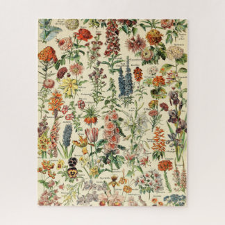 Vintage Blume Botanische Blumendiagramme Puzzle