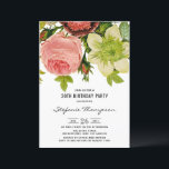 Vintage Blume Botanisches 30. Geburtstag Party Einladung<br><div class="desc">Mit dieser Party Einladung zum 30. Geburtstag laden Sie ein,  Ihre Veranstaltung zu bewundern. Hier finden Sie botanische Blume und klassische Typografie. Diese botanische Party Einladung aus dem 30. Jubiläum eignet sich hervorragend zum Frühjahr- und Herbstgeburtstag. Die Texte sind für jede Veranstaltung vollständig editierbar.</div>