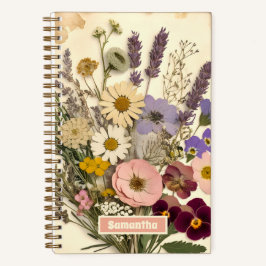 Vintage Blume Bouquet Journal Notizbuch