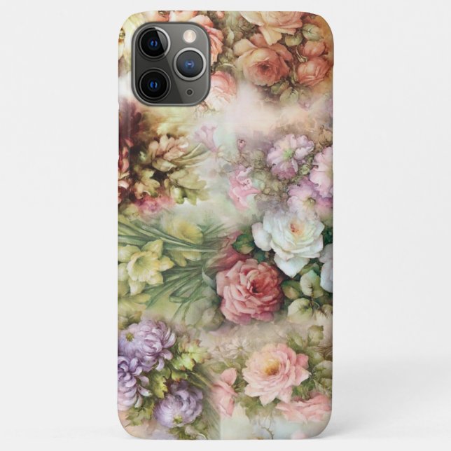 Vintage Blume Case-Mate iPhone Hülle (Rückseite)