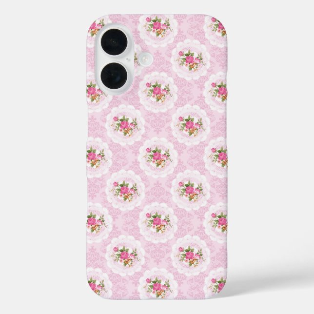 Vintage Blume Case-Mate iPhone Hülle (Rückseite)