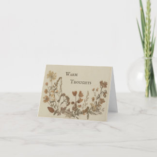 Vintage Blume Collage Feiertagskarte