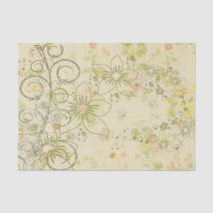 Vintage Blume Decoupage Seidenpapier