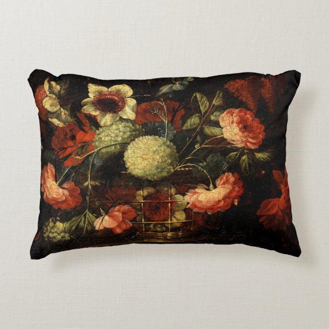 Vintage Blume Dekokissen (Vorderseite)