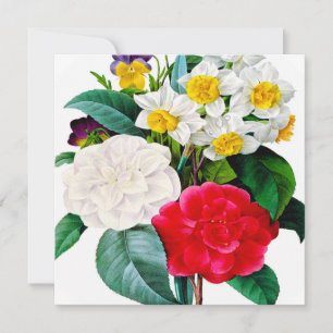 Vintage Blume Einladung