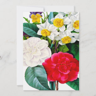 Vintage Blume Einladung