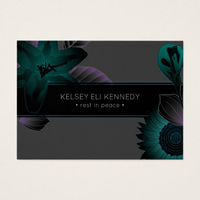 Vintage Blume elegante Beerdigung (Vorderseite)