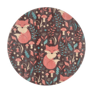 Vintage Blume: Elegante Nahtlose Illustration Schneidebrett