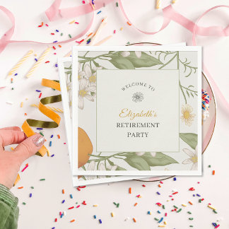 Vintage Blume Elegantes Party für die Skripterstel Serviette