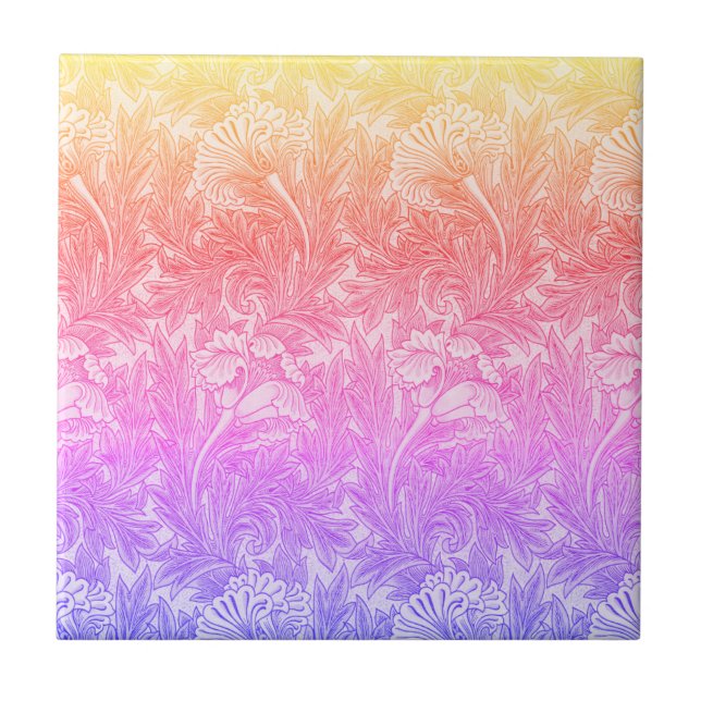 Vintage Blume Fliese (Vorderseite)