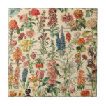 Vintage Blume Fliese<br><div class="desc">Besuchen Sie bitte meinen Laden für interessanteres Design und mehr Farbwahl => zazzle.com/colorfulworld*</div>