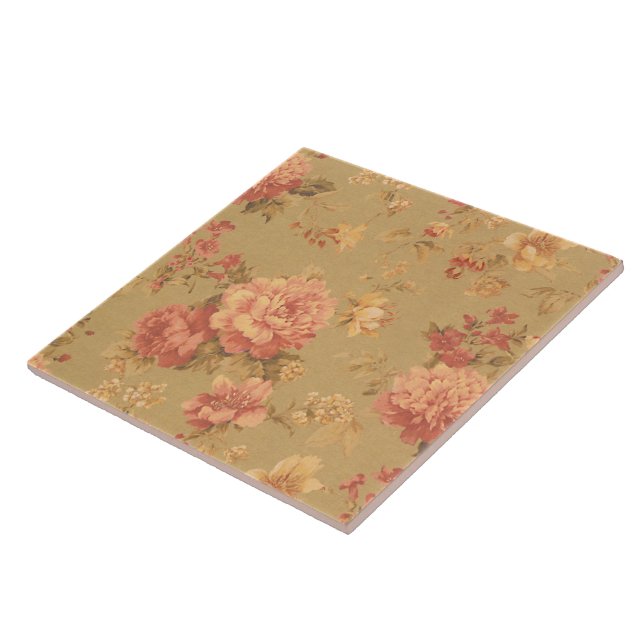 Vintage Blume Fliese (Seite)