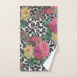 Vintage Blume Geparkeis Handtuch