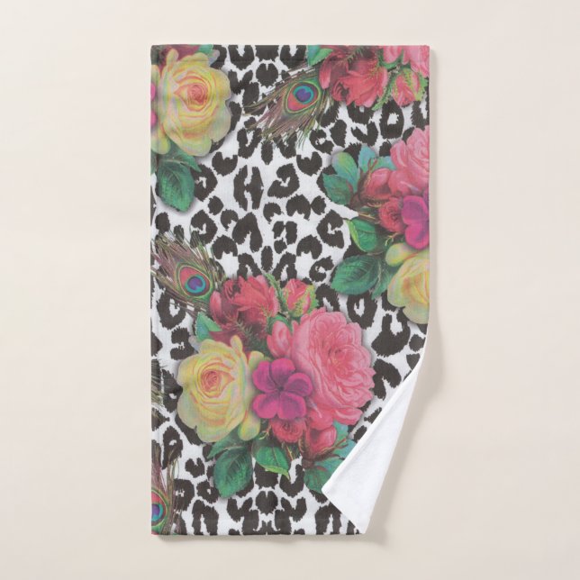 Vintage Blume Geparkeis Handtuch (Handtuch)