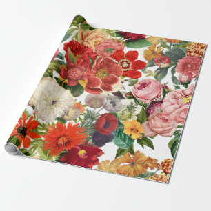 Vintage Blume Geschenkpapier