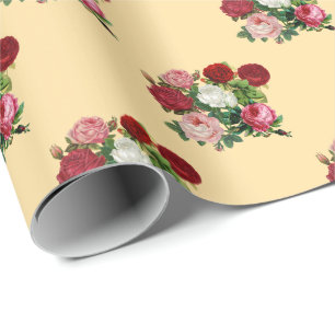 Vintage Blume Geschenkpapier