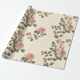 Vintage Blume Geschenkpapier