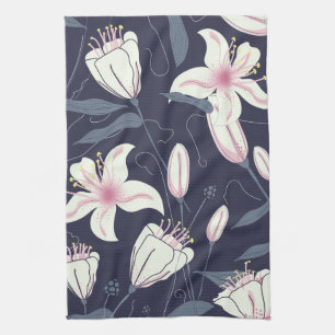Vintage Blume Geschirrtuch