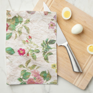 Vintage Blume Geschirrtuch
