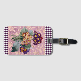 Vintage Blume Harlequin Gepäckanhänger