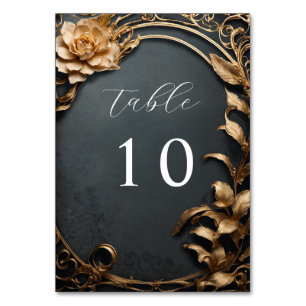 Vintage Blume Hochzeit Tischnummer