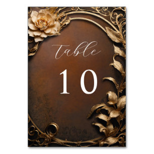 Vintage Blume Hochzeit Tischnummer