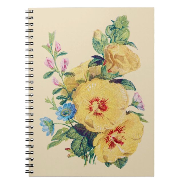 VINTAGE BLUME II NOTIZBLOCK (Vorderseite)