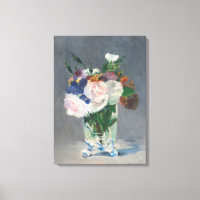 Vintage Blume in einer Kristallvase von Edouard Ma
