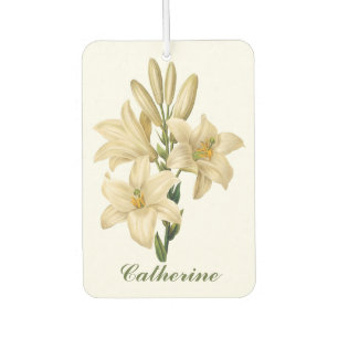 Vintage Blume individuelle Name Lufterfrischer 1