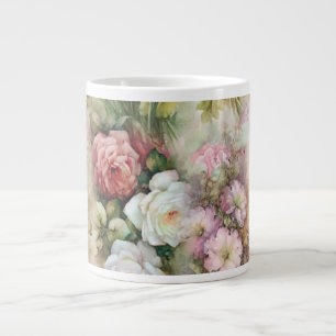 Vintage Blume Jumbo-Tasse