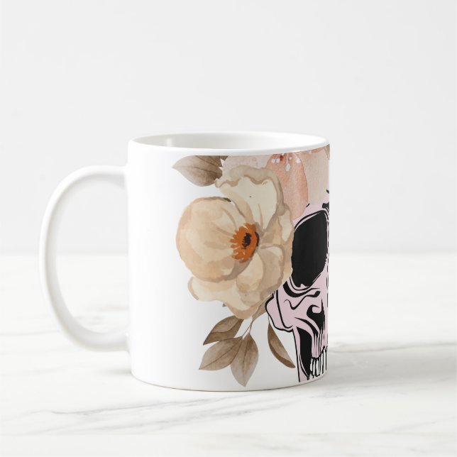 VINTAGE BLUME KAFFEETASSE (Links)