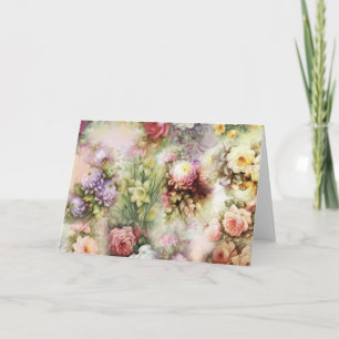 Vintage Blume Karte