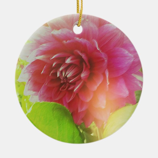 Vintage Blume Keramik Ornament (Vorne)
