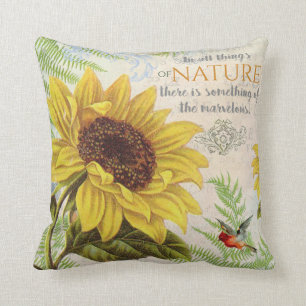 Vintage Blume Kissen