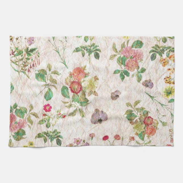 Vintage Blume Küchentuch (Horizontal)