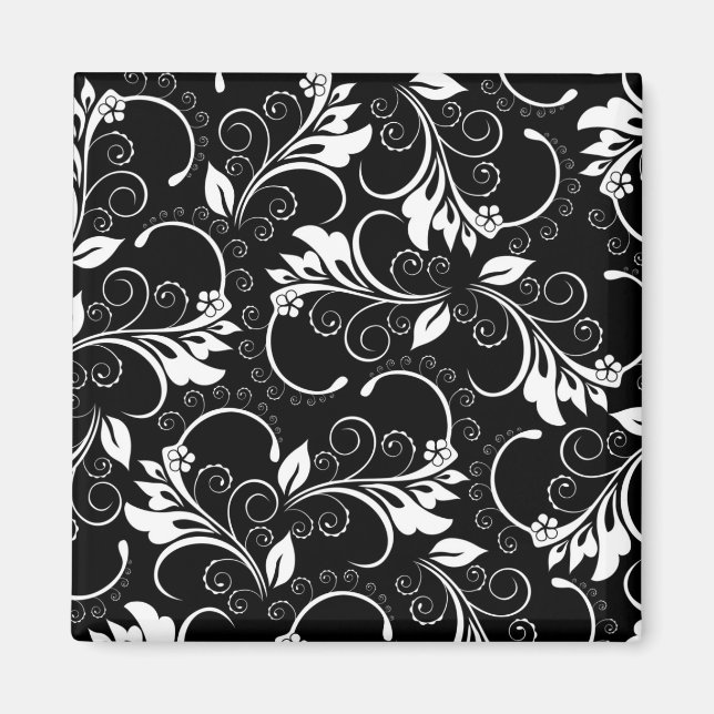 Vintage Blume Magnet (Vorne)