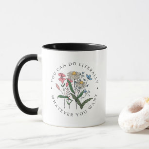 Vintage-Blume, mit der du machen kannst, was du wi Tasse