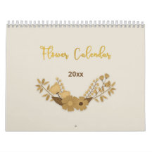 Vintage Blume mit Motivationsquotenkalender