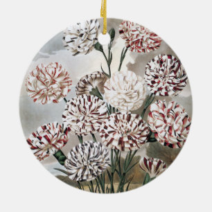 Vintage Blume mit variierter Narbenkarnation mit g Keramik Ornament