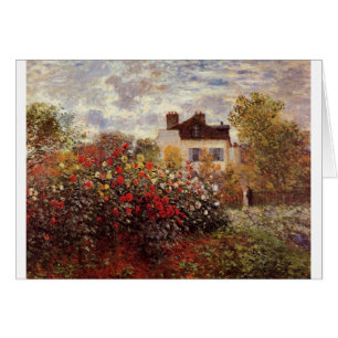Vintage Blume monet-s-garden-in-argenteuil-sun