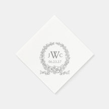 Vintage Blume | Monogramed Versailles Gray