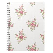 Vintage Blume-Muster-Notebook