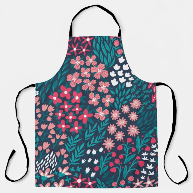 Vintage Blume nahtlos. Endlos wiederholt  Schürze (Vorderseite)