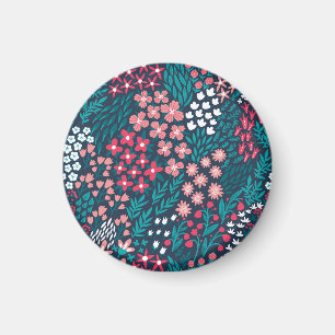 Vintage Blume Nahtlose Textur. Magnet