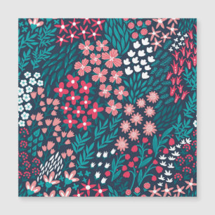 Vintage Blume Nahtlose Textur. Magnetkarte
